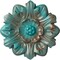 Ekena Millwork Emery Leaf Ceiling Medallion, Hand-Painted Copper Green Patina, 7 5/8"OD x 1"P CM07EMCGS - alternate 1